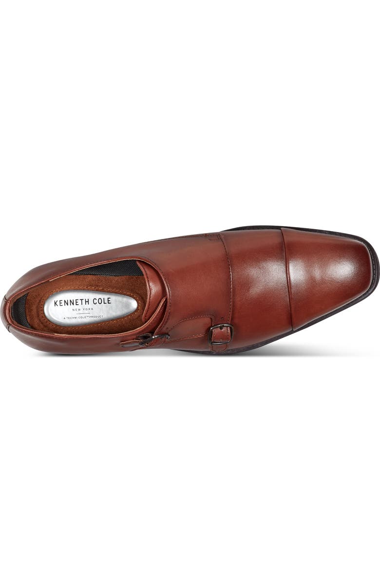 Kenneth Cole New York Charles Double Monk Strap Shoe, Alternate, color, Cognac