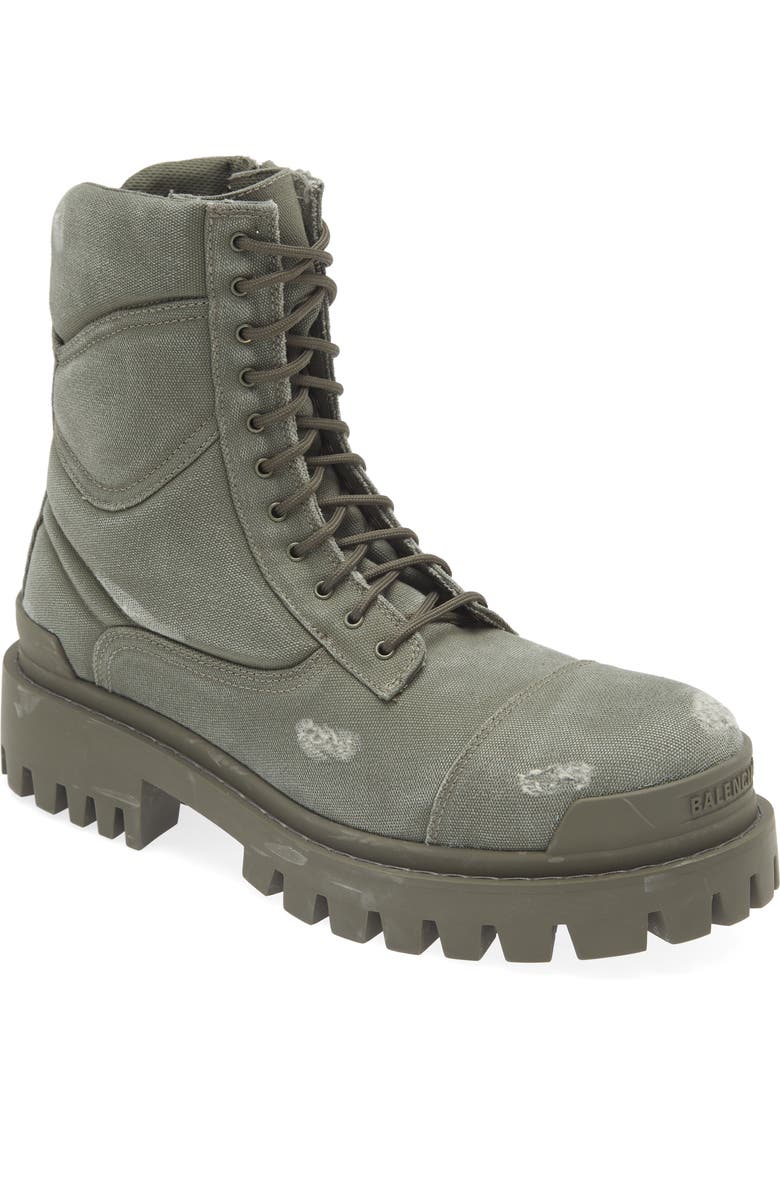Balenciaga Strike Combat Boot, Main, color,