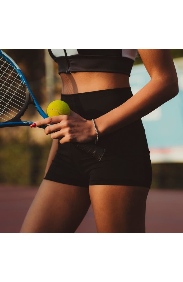 Spero London Round Prong Sterling Silver Tennis Bracelet, Alternate, color, Silver