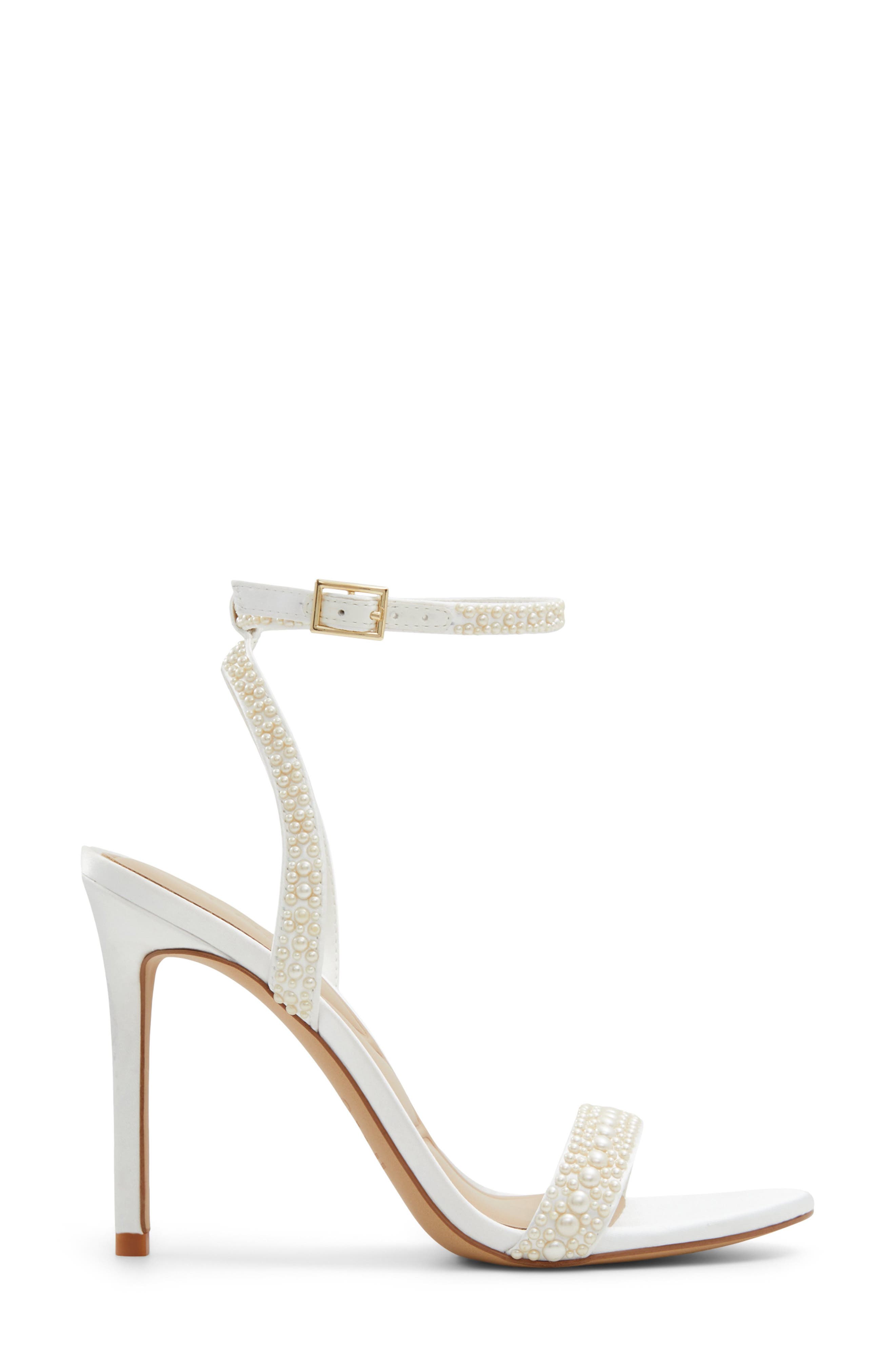 ALDO Perlea Ankle Strap Sandal, Alternate, color, White