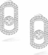 Messika So Move Diamond Pavé 18K Gold Earrings
