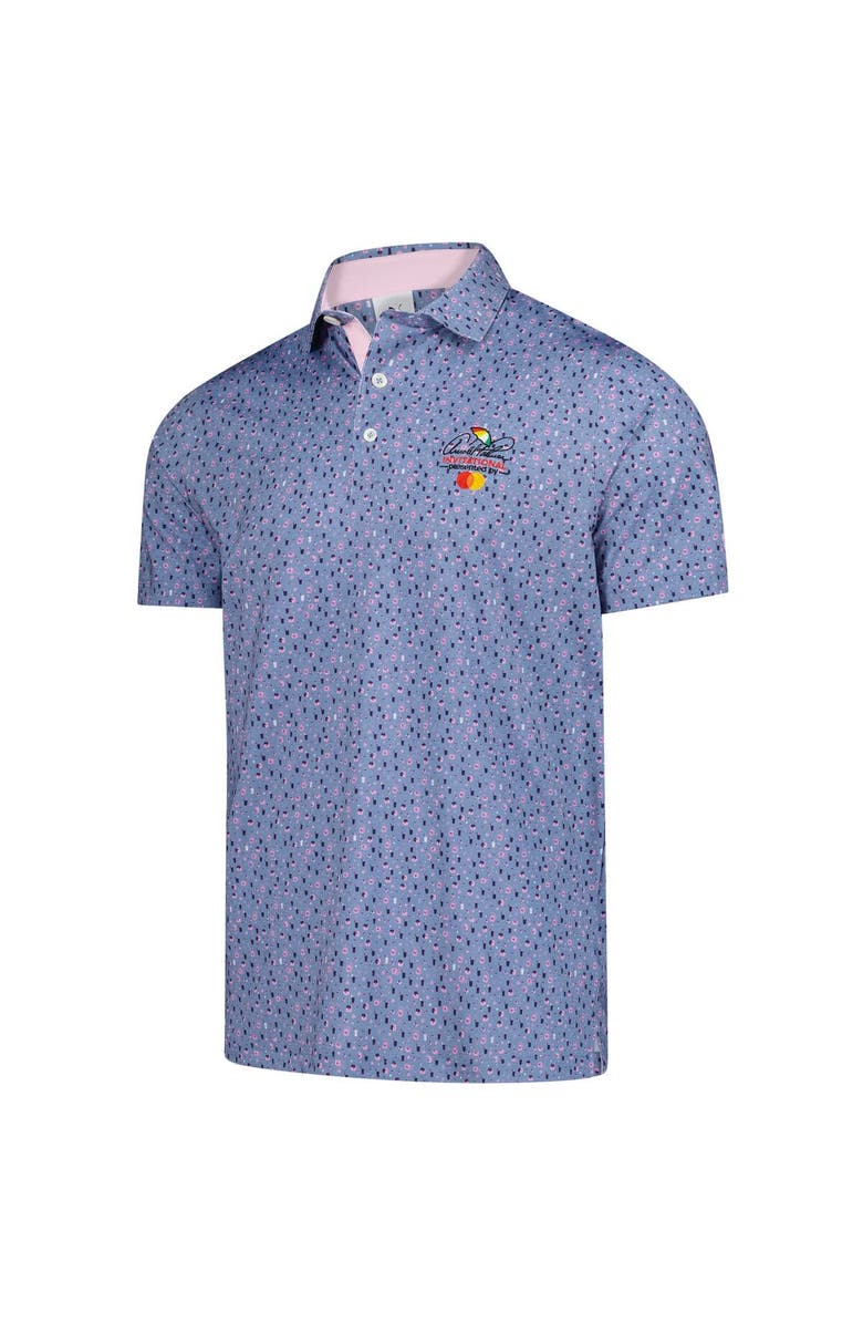 PUMA Men's Puma  Blue Arnold Palmer Invitational Tea Time MATTR Polo, Alternate, color, Blue