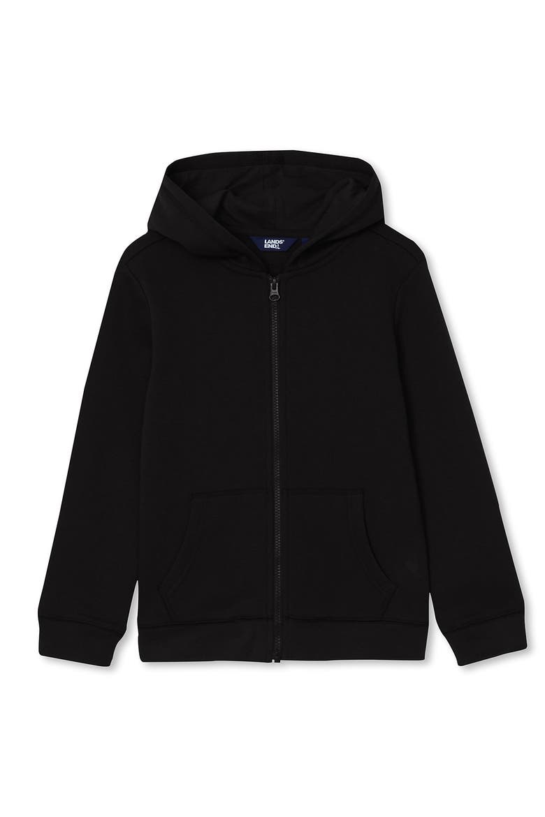 Kids Solid Fleece Zip Hoodie, Main, color, Black