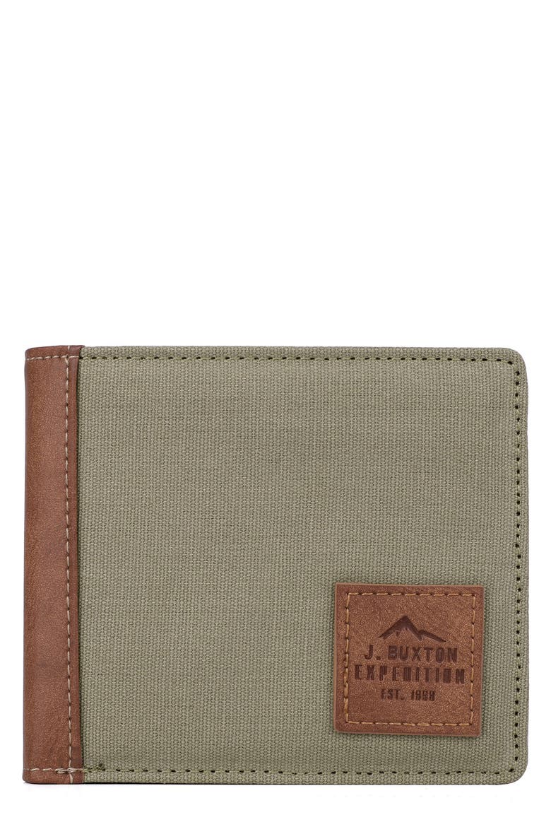 RFID Expedition II Huntington Gear RFID Slimfold Wallet, Main, color, OLIVE