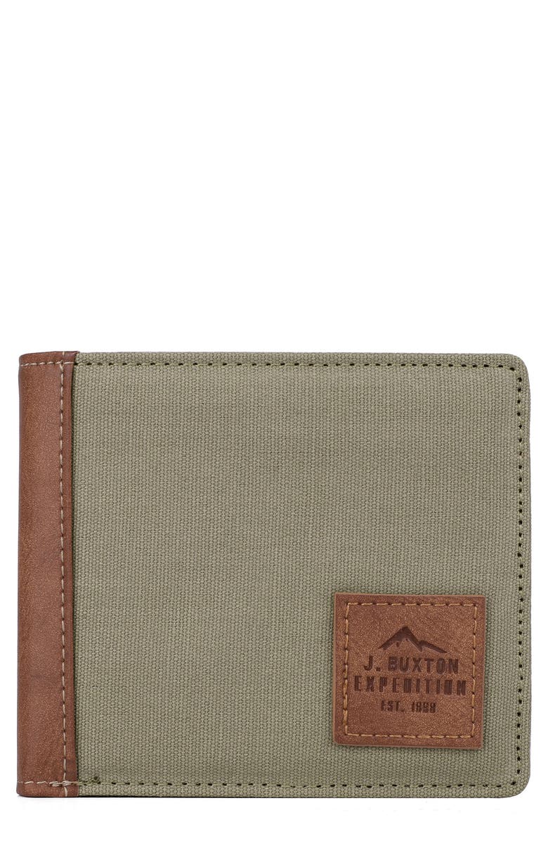 BUXTON RFID Expedition II Huntington Gear RFID Slimfold Wallet, Main, color,