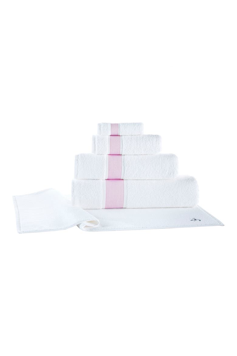 Ottoman Rolls Turkish Cotton Bath Essential, Alternate, color, PINK/ WHITE