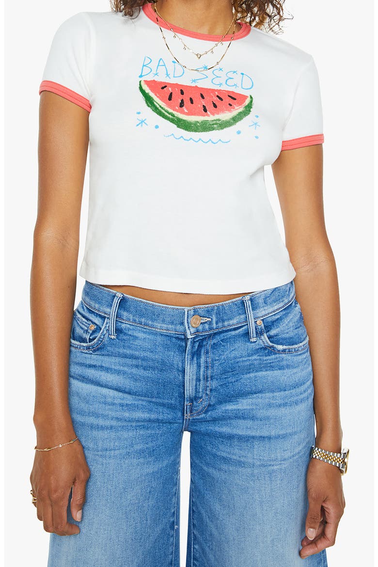 The Itty Bitty Cotton Graphic Baby Tee, Main, color, BAD SEED