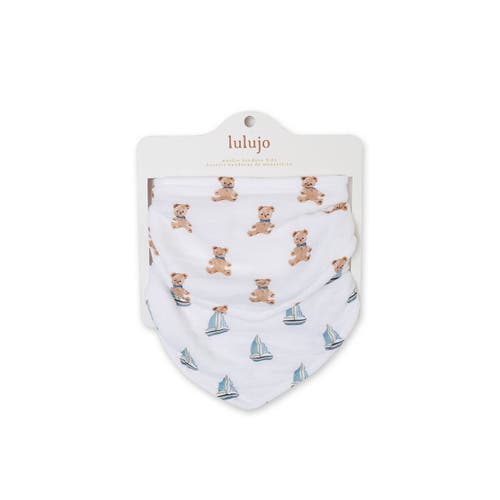 Shop Lulujo Bandana Bibs 2 Pack In Vintage Bear & Sailboat