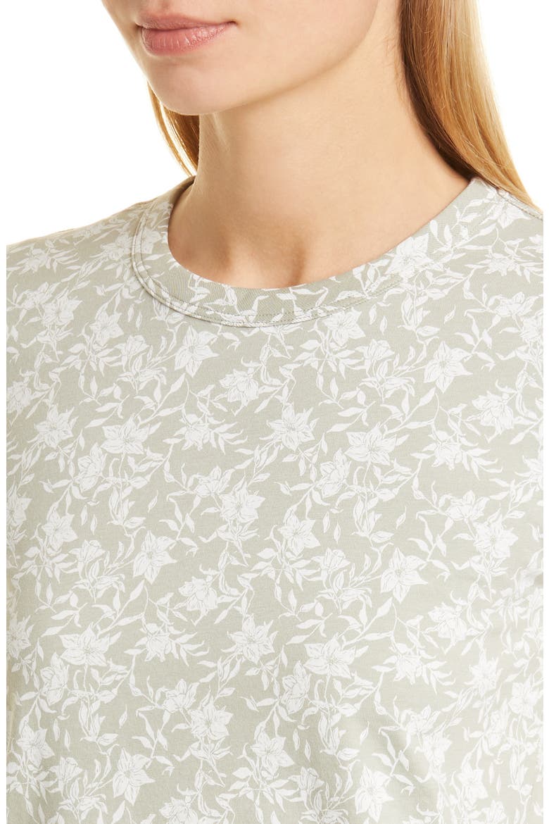 Julie Floral Organic Cotton Top, Alternate, color, JADE