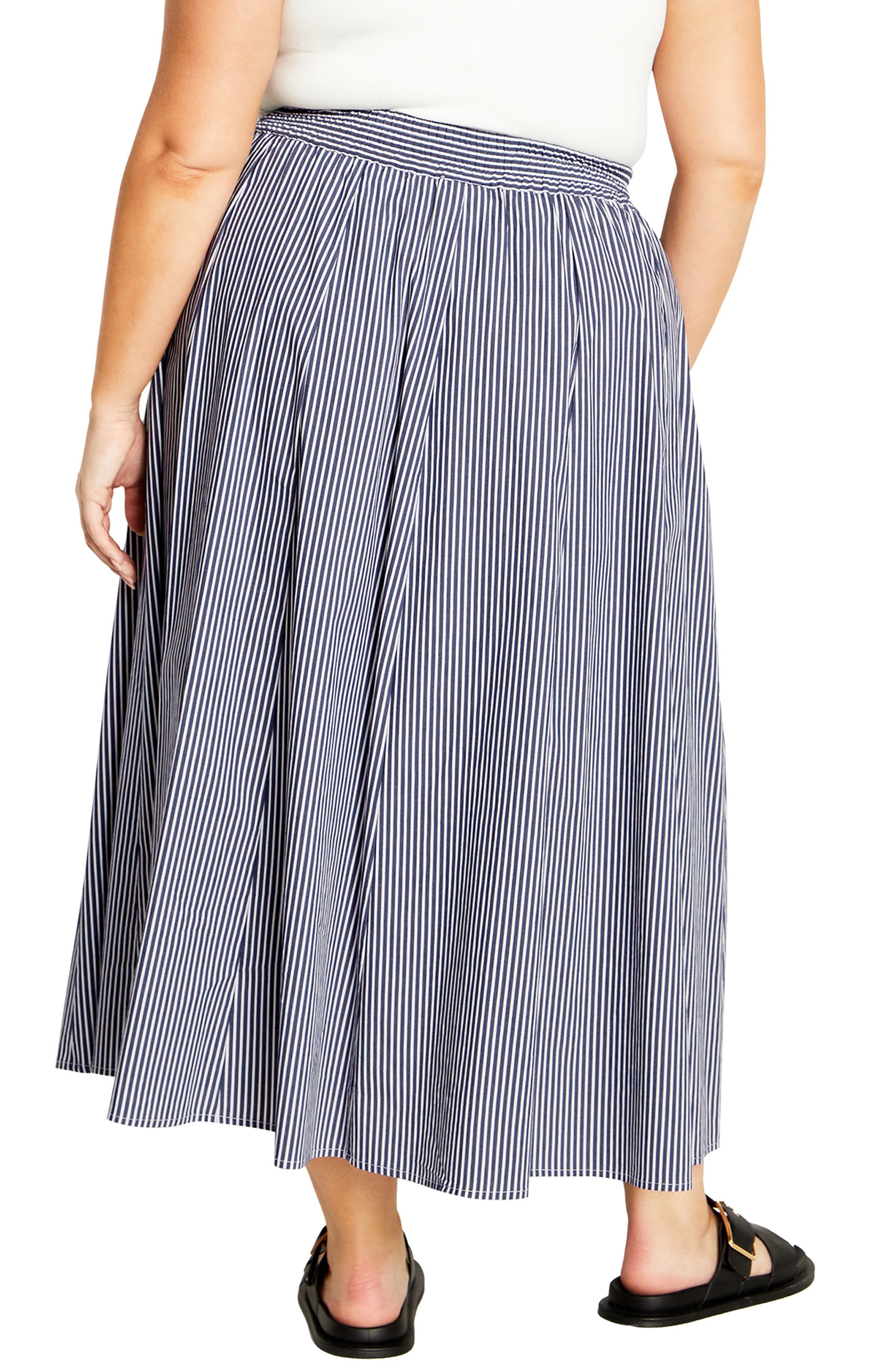 Stellar Stripe A-Line Maxi Skirt - image 2