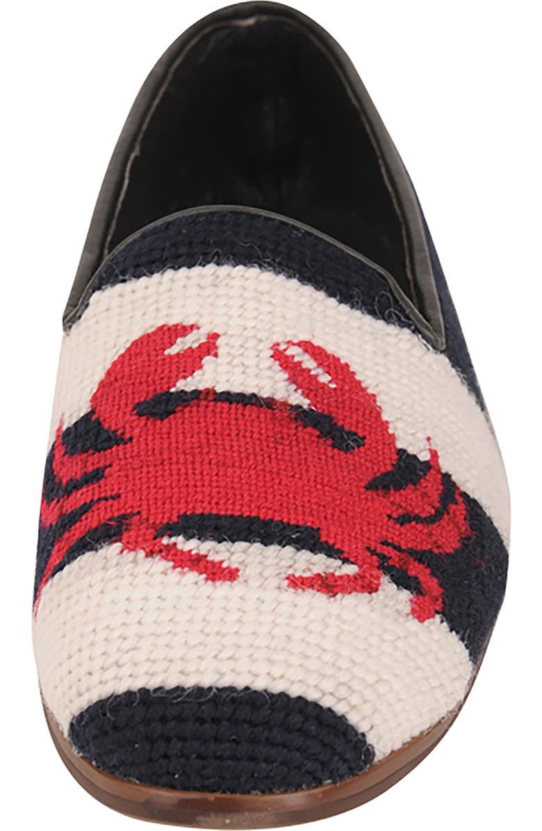 ByPaige BY PAIGE Needlepoint Crab & Lobster Flat, Alternate, color,