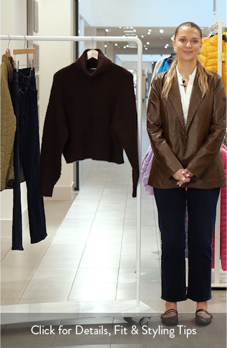 Fuzzy Turtleneck Sweater, sales video thumbnail