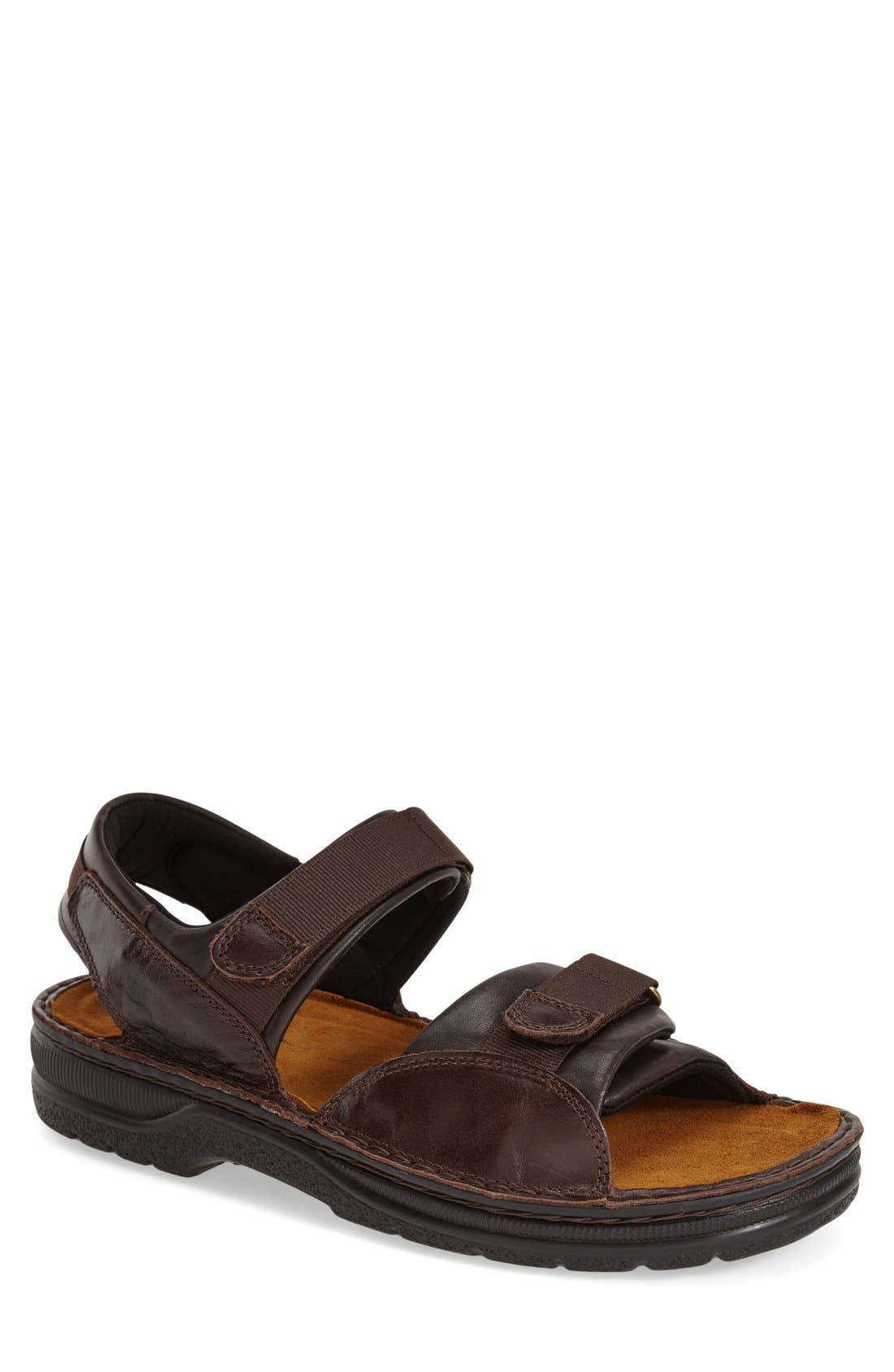 Andes Sandal, Main, color, WALNUT LEATHER