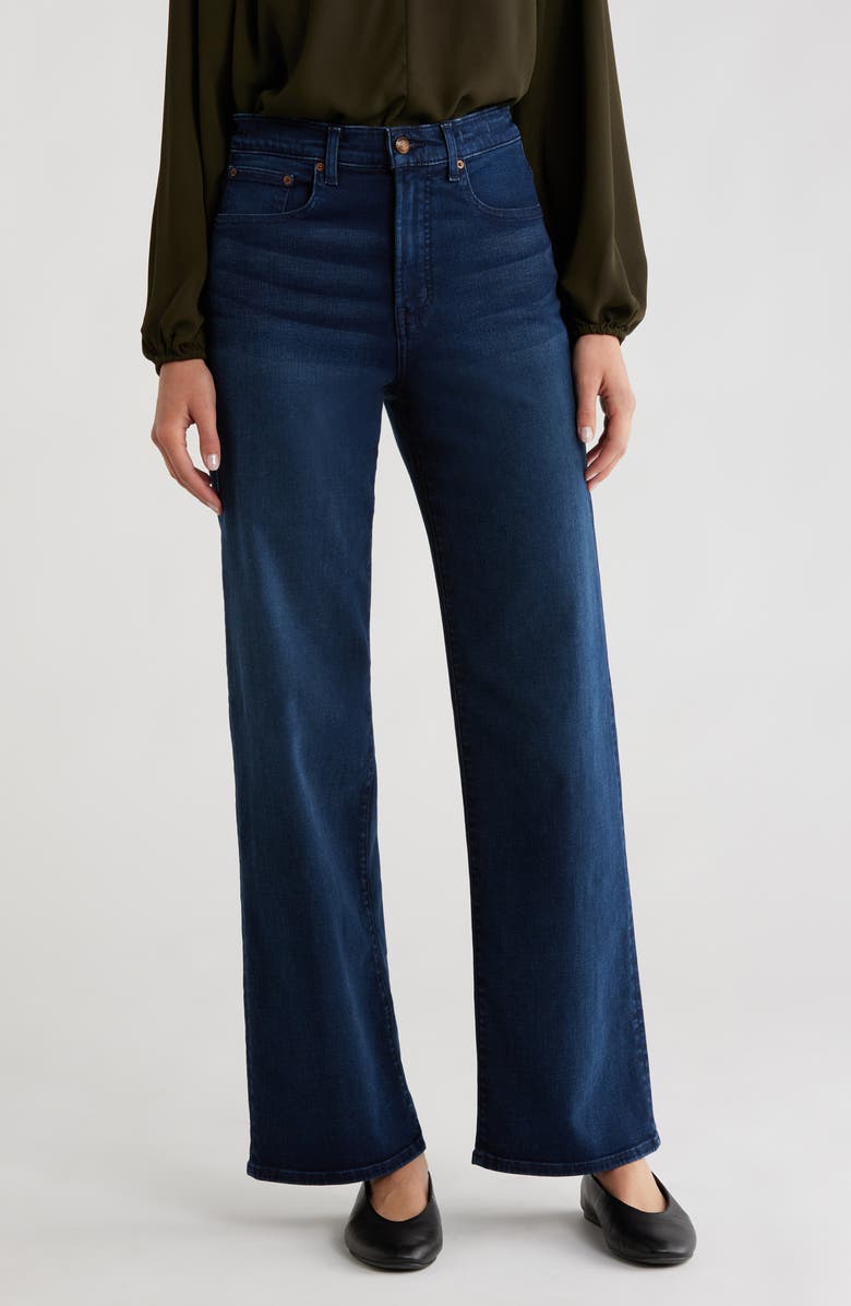 Madewell Perfect Wide-Leg Jeans, Main, color, Kingston Wash