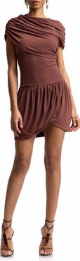 Avec Les Filles Draped Minidress