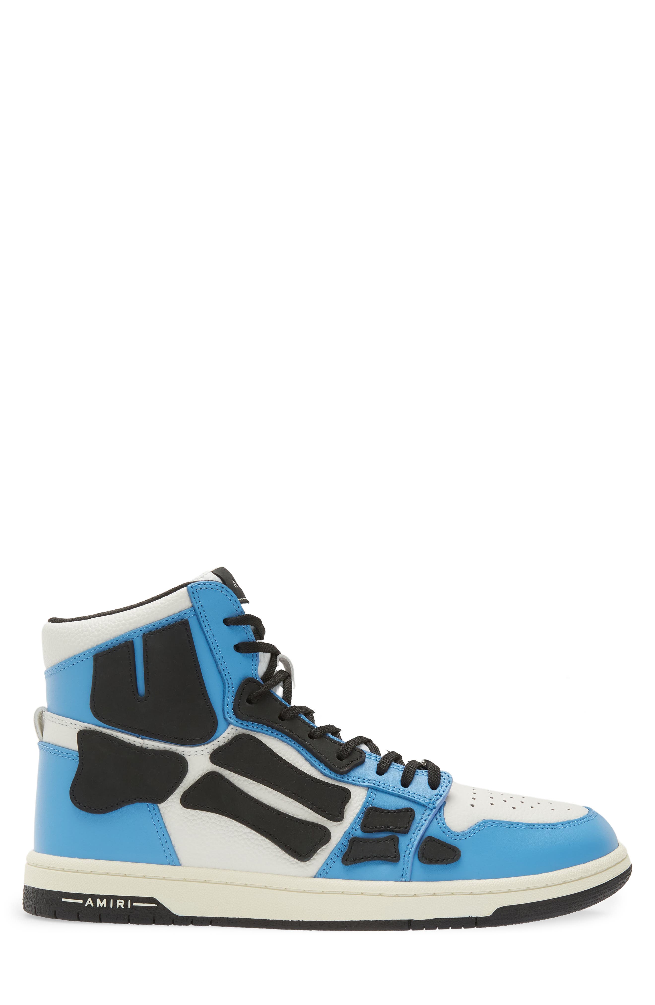 Skeleton High Top Sneaker, Alternate, color, 990 - CAROLINA BLUE / WHITE