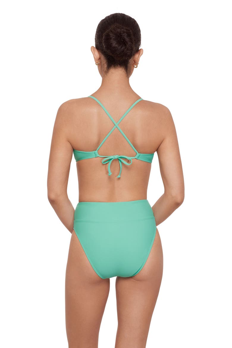 Demi Scoop Underwire Bikini Set, Alternate, color, Aqua