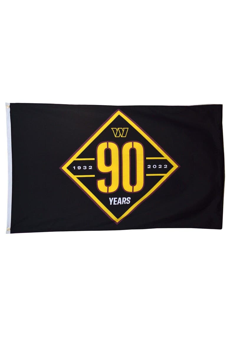 Black Washington Commanders 3' x 5' Legacy Flag, Main, color, Black