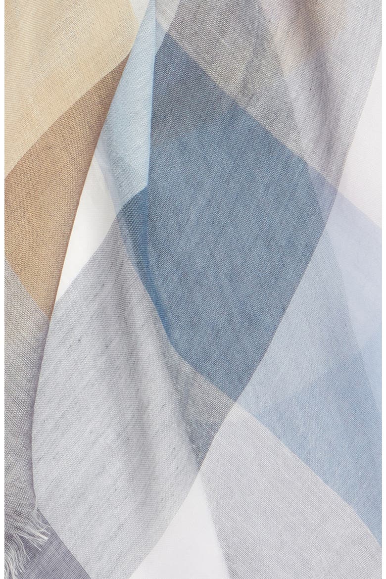 Yarn Dyed Stripe Wrap, Alternate, color, BLUE NICOLA PLAID