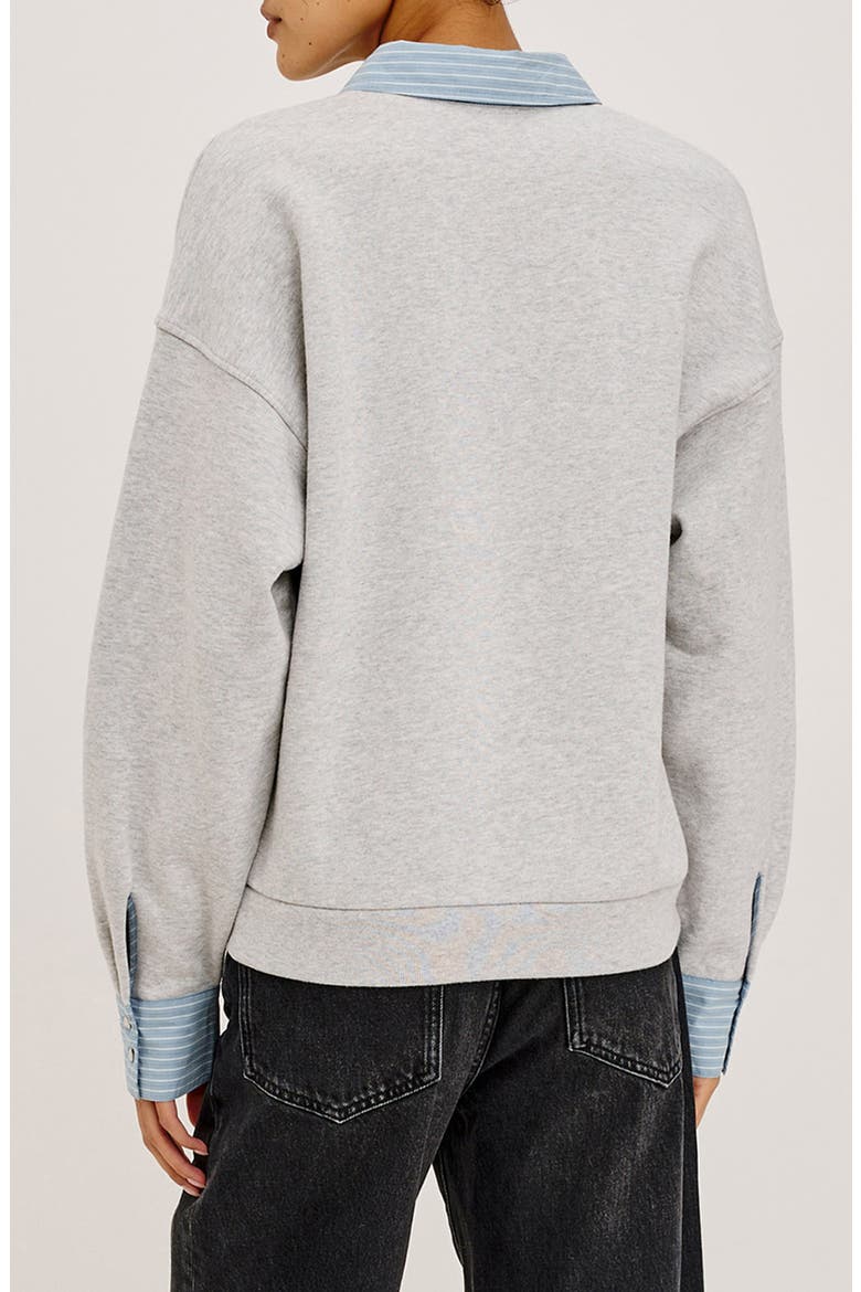 Zavier Cotton Sweatshirt, Alternate, color, HEATHER GREY