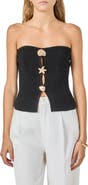 Endless Rose Seashell Trim Knit Tube Top