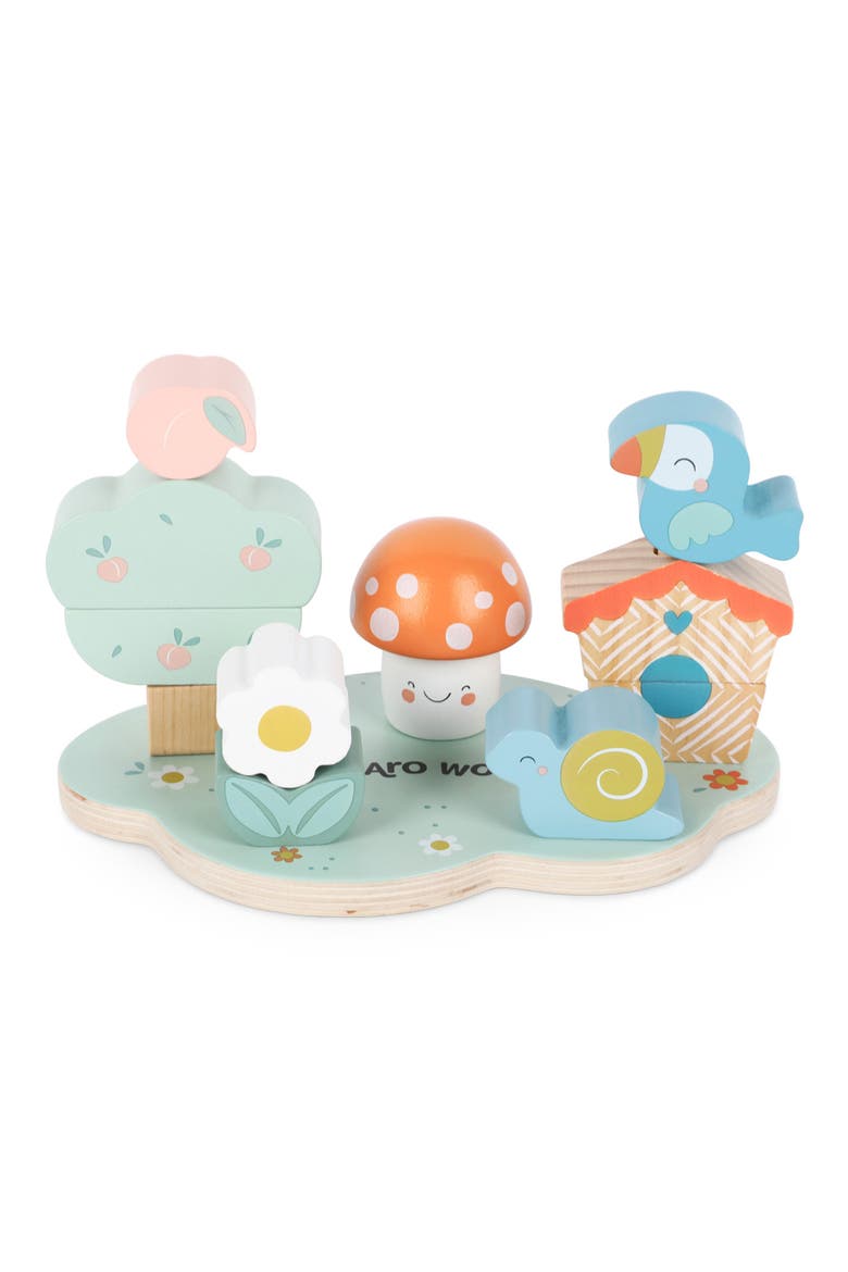 Wooden Stacking Garden Playset, Main, color, MULTI