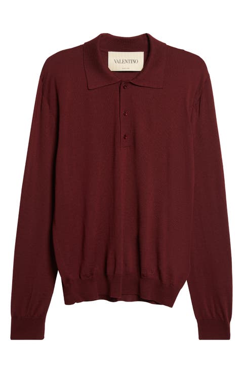 VLOGO Virgin Wool Polo Sweater