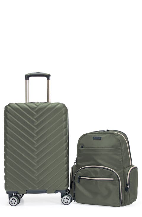Madison Square 2-Piece Hardside Carry-On Luggage & Backpack Set