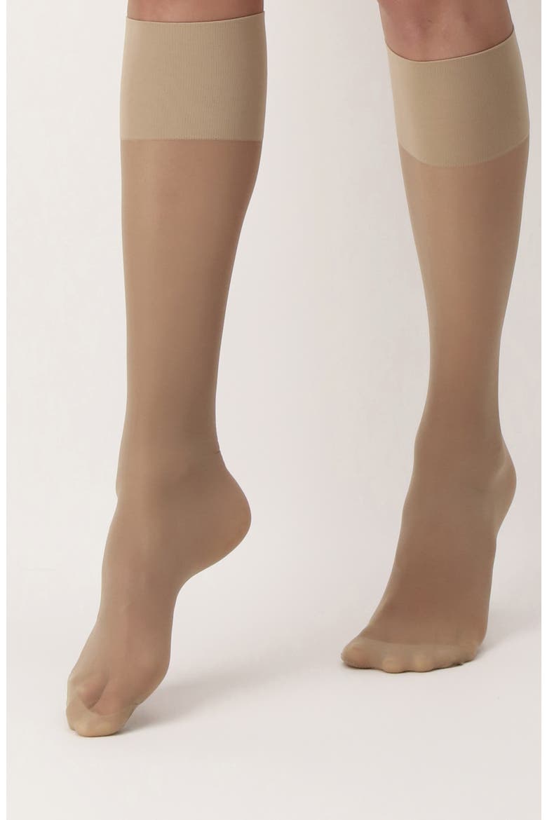 2-Pack Compression Knee Highs, Alternate, color, NUDE