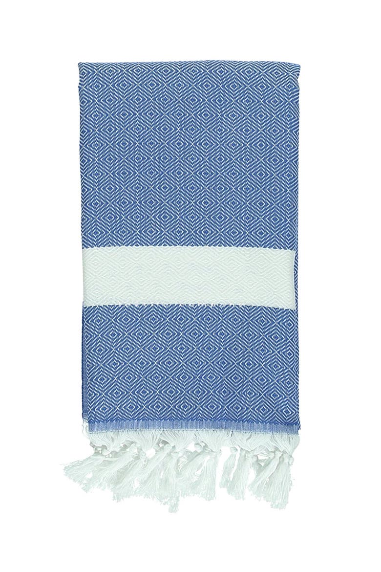 Charleston Stripe Turkish Cotton Beach Towel, Alternate, color, Bright Pink