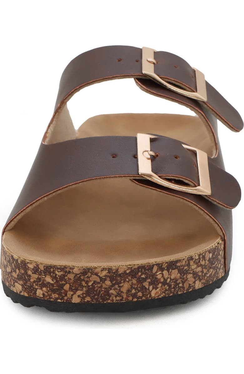 YOKI Kids' Slide Sandal, Alternate, color, Brown