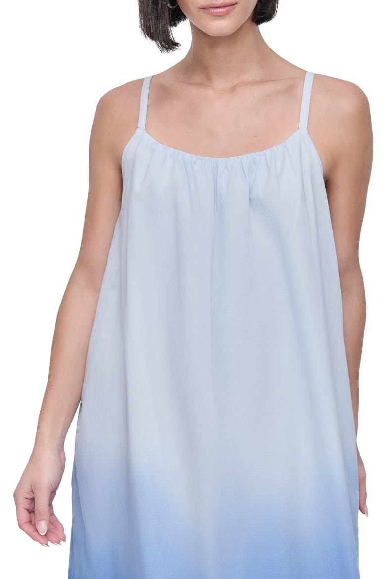 Dip Dye Cotton Voile Dress, Alternate, color, DIP DYE CORNFLOWER