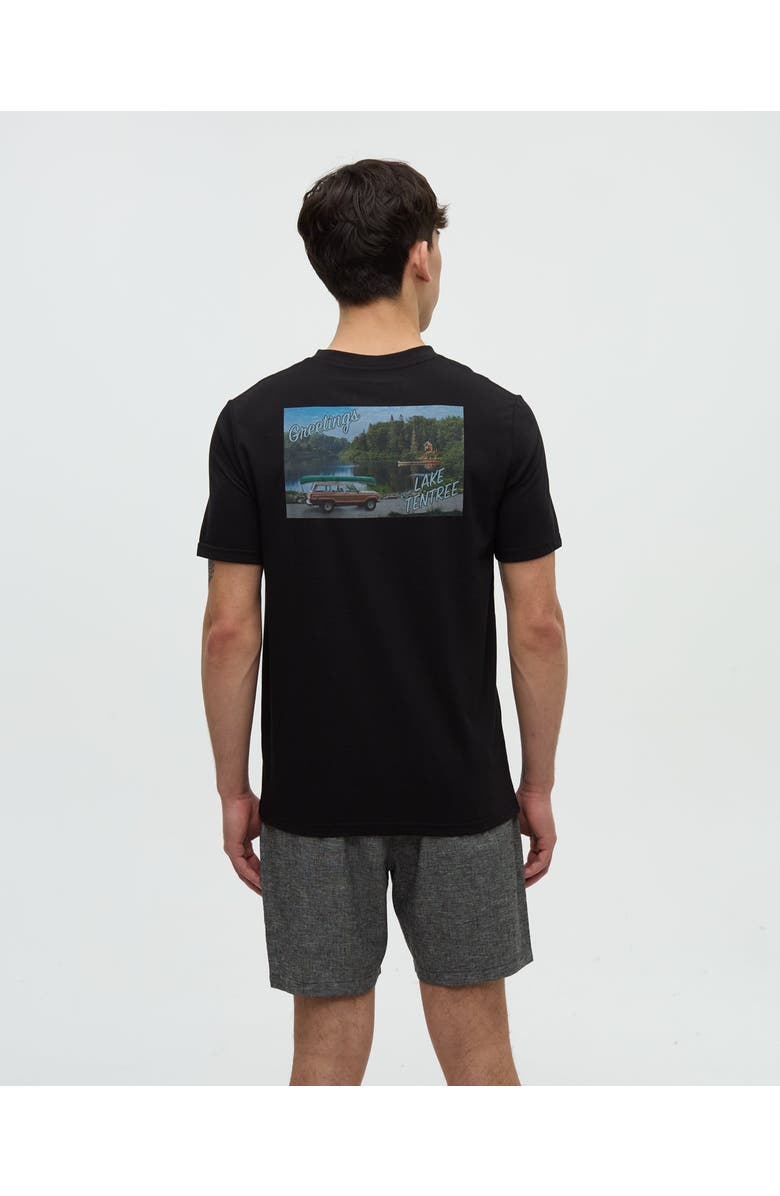 tentree Lake Tentree T-Shirt, Main, color, Meteorite Black/Lake Day