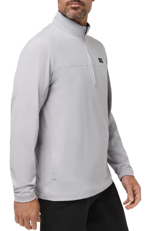 Travismathew Wanderlust Quarter Zip Pullover In Gray