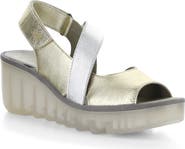 Fly London Basy Slingback Platform Wedge Sandal