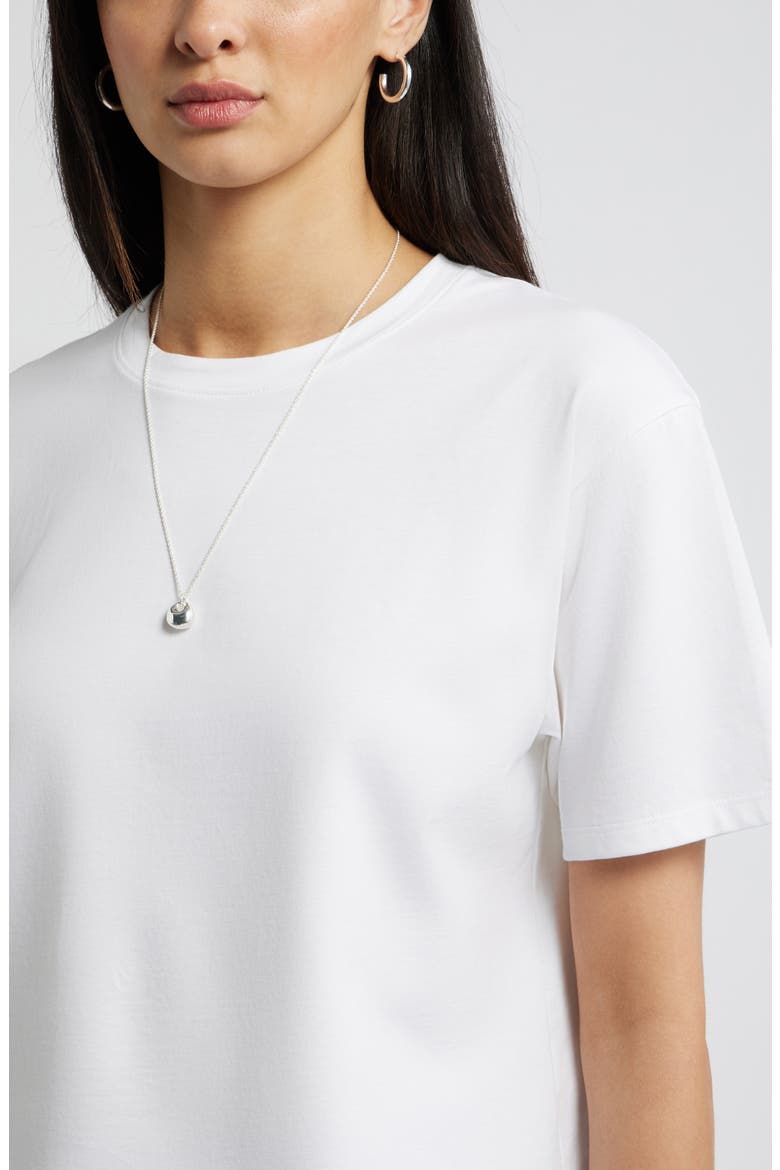 Relaxed Fit Pima Cotton Crewneck T-Shirt, Alternate, color, WHITE