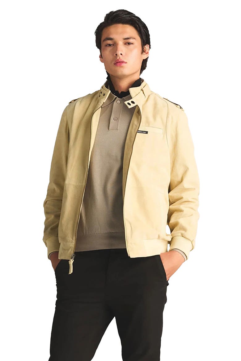 Men's Soft Suede Iconic Jacket, Main, color, Chamois