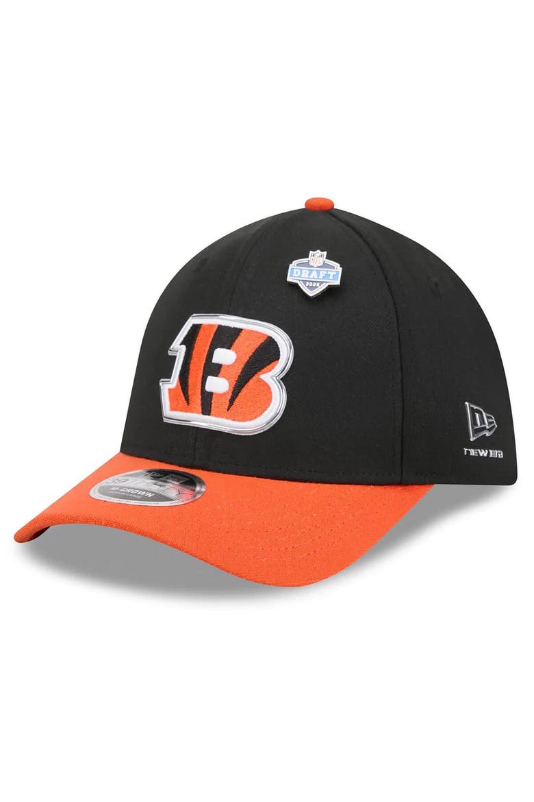 Men's New Era  Black/Orange Cincinnati Bengals 2026 NFL Draft 39THIRTY M-Crown Flex Hat, Main, color, Black