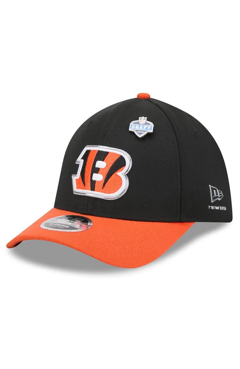 New Era Men's New Era  Black/Orange Cincinnati Bengals 2026 NFL Draft 39THIRTY M-Crown Flex Hat, Main, color, Black