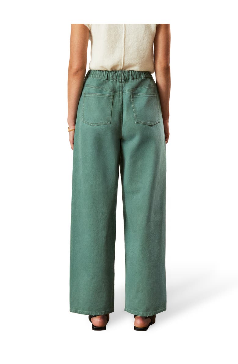 Ro&Zo Denim Drawstring Waist Jeans, Alternate, color, Green