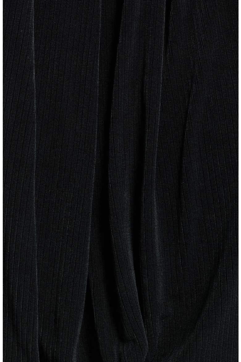 Lucine Ruched Sleeveless Gown, Alternate, color, BLACK