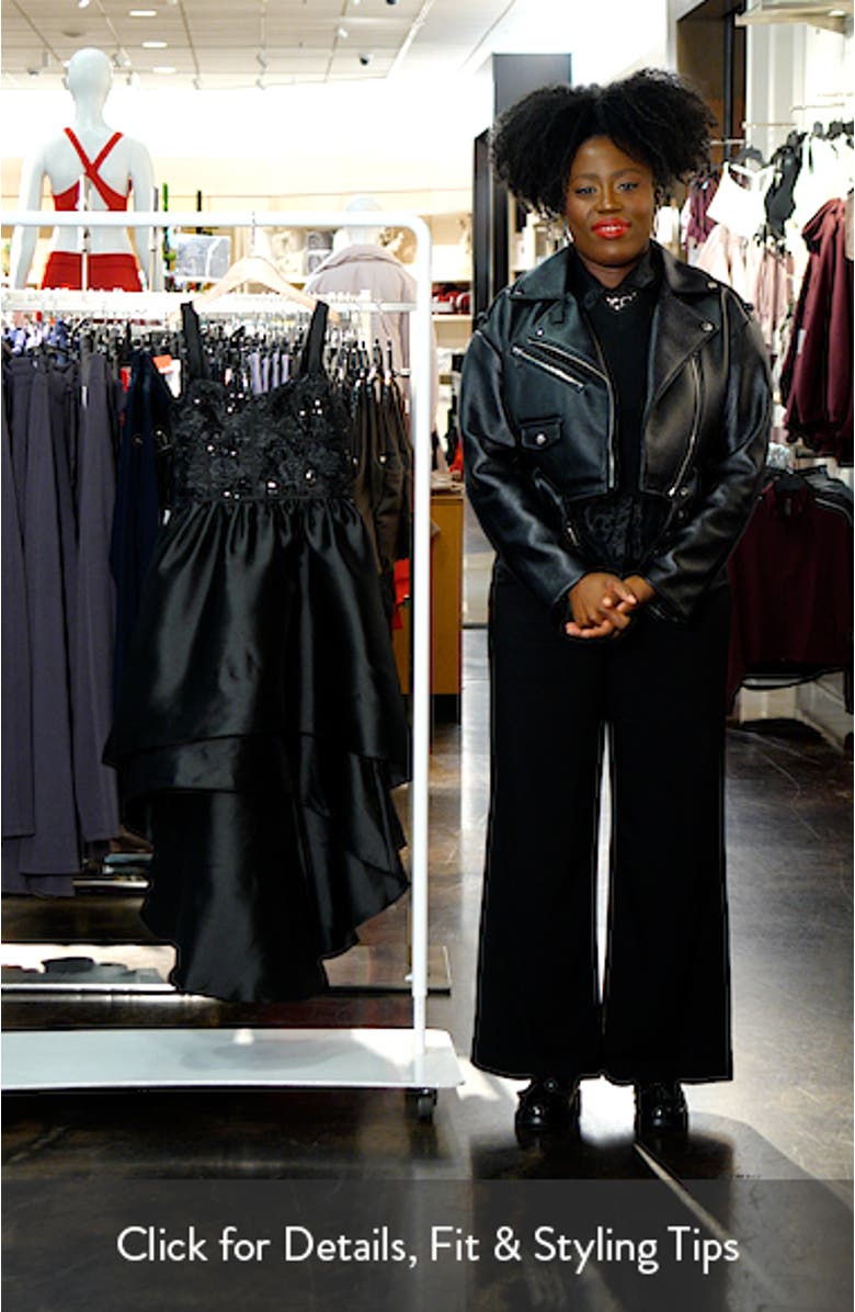 Kids
 Seamed Bodice Tiered High-Low Party Dress, sales video thumbnail