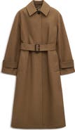 MANGO Belted Cotton Trench Coat