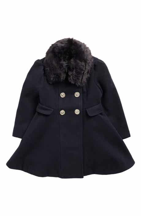 Rothschild Kids' Princess Coat with Removable Faux Fur Collar