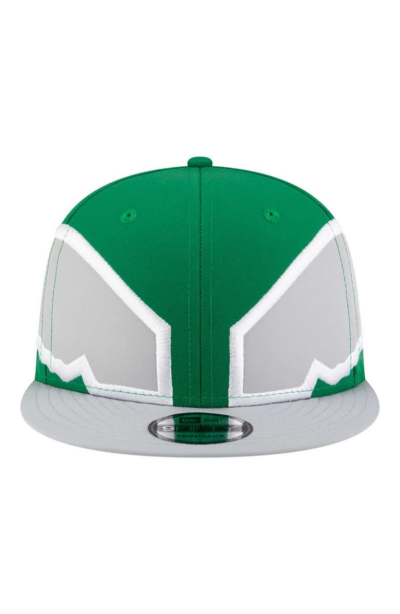New Era Men's New Era Kelly Green Philadelphia Eagles Throwback Helmet 9FIFTY Snapback Hat, Alternate, color, Kelly Green