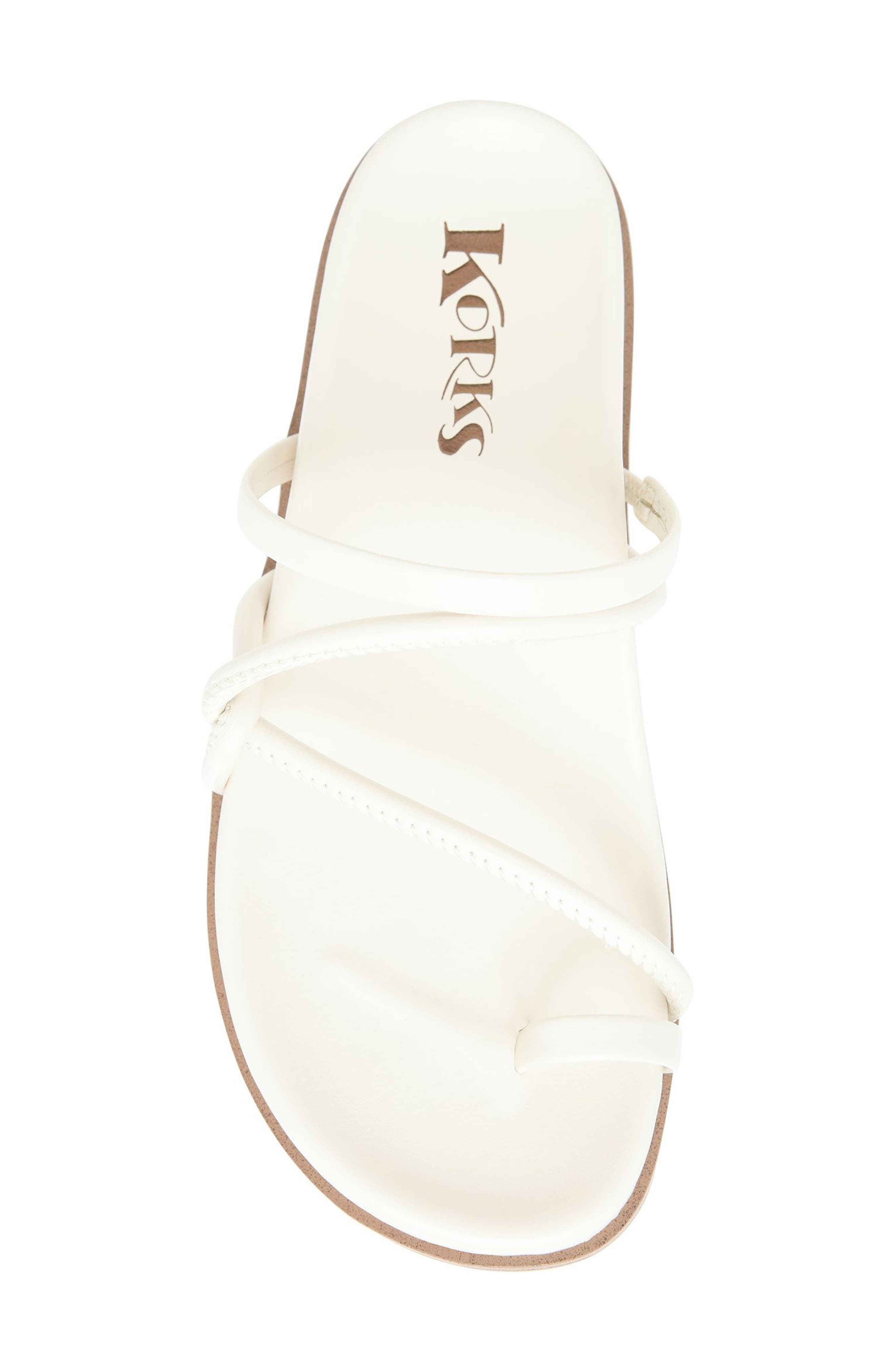 KORKS Audra Sandal, Alternate, color, White