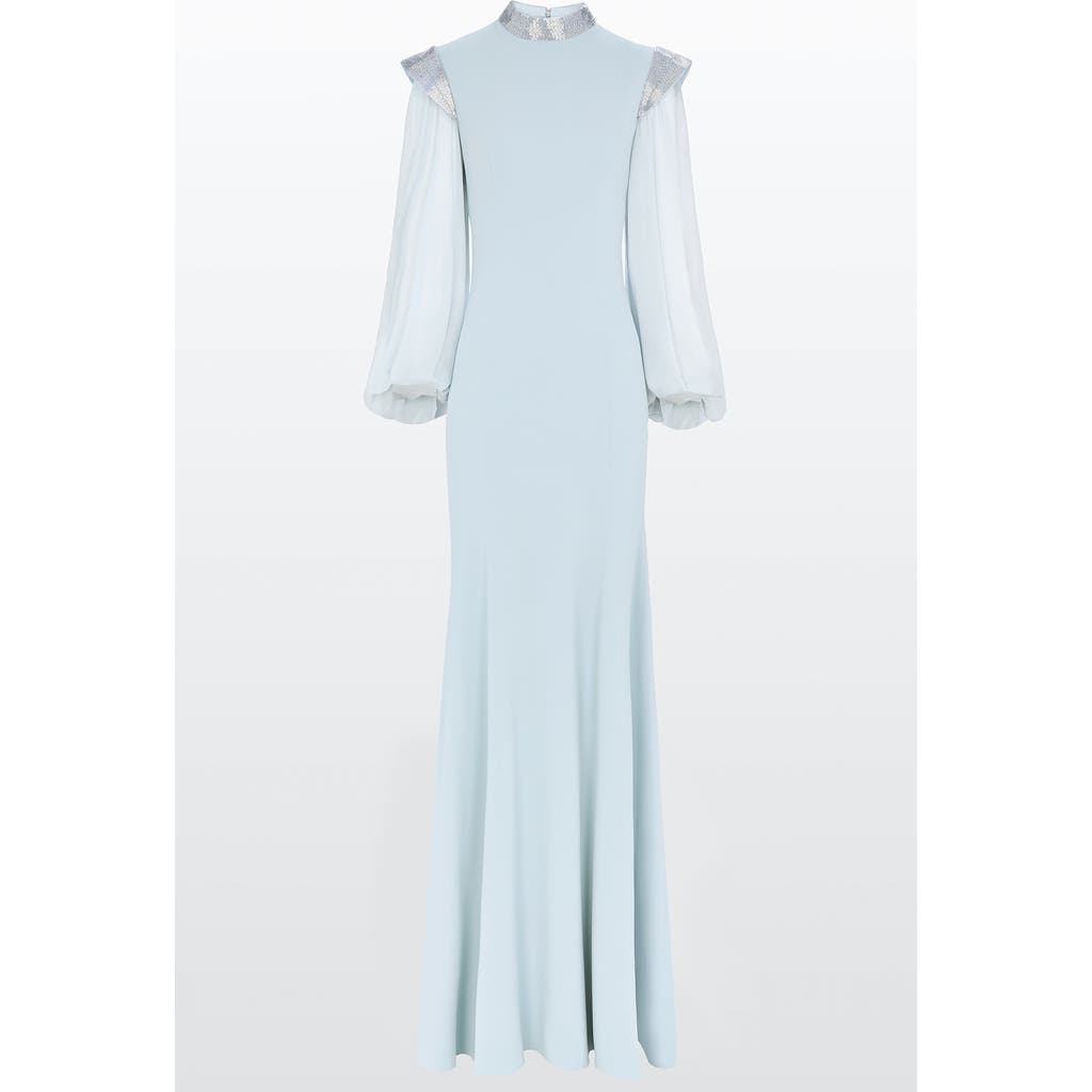 Jenny Packham Isabelle Maxi Dress In Blue