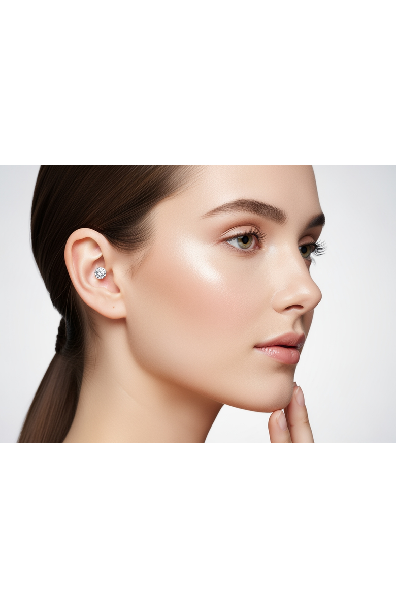 White Lotus Beauty Luxury Crystal Ear Seeds, Alternate, color, Neutral