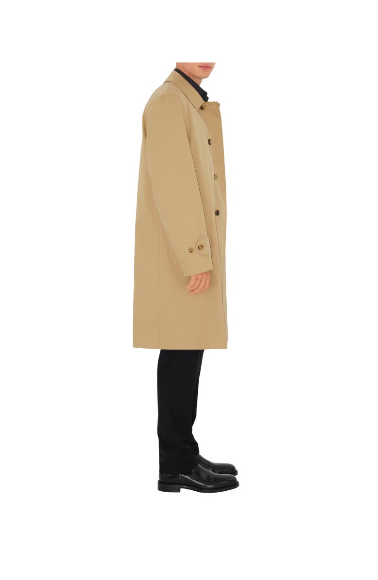 Burberry Long Gabardine Car Coat, Alternate, color, Flax Beige
