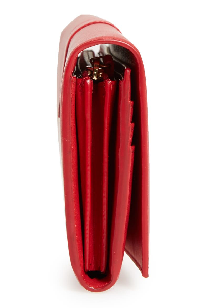 'Large Ligne Y' Leather Wallet, Alternate, color, LIPSTICK RED